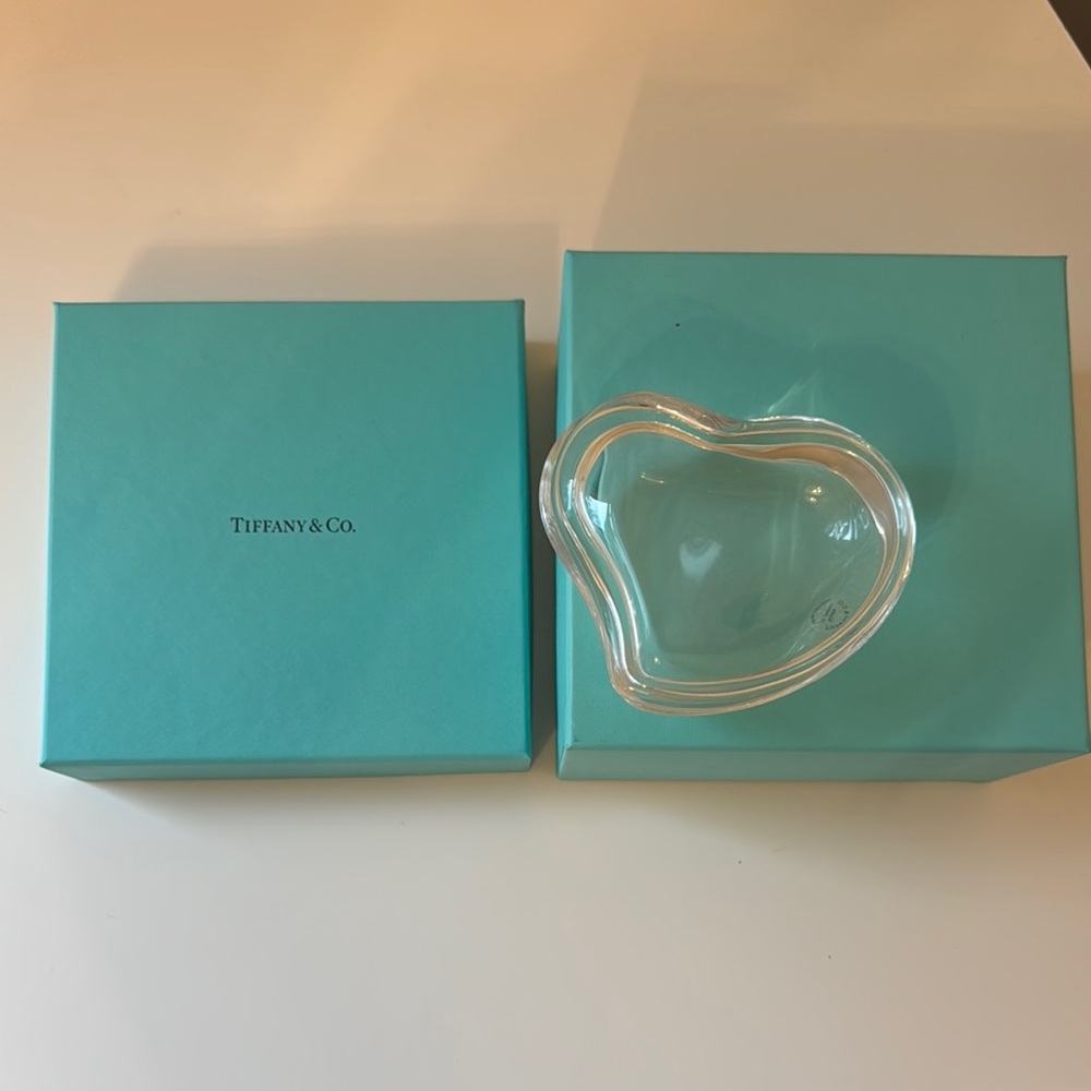 Tiffany & Co. Heart-Shaped Glass Bowl
